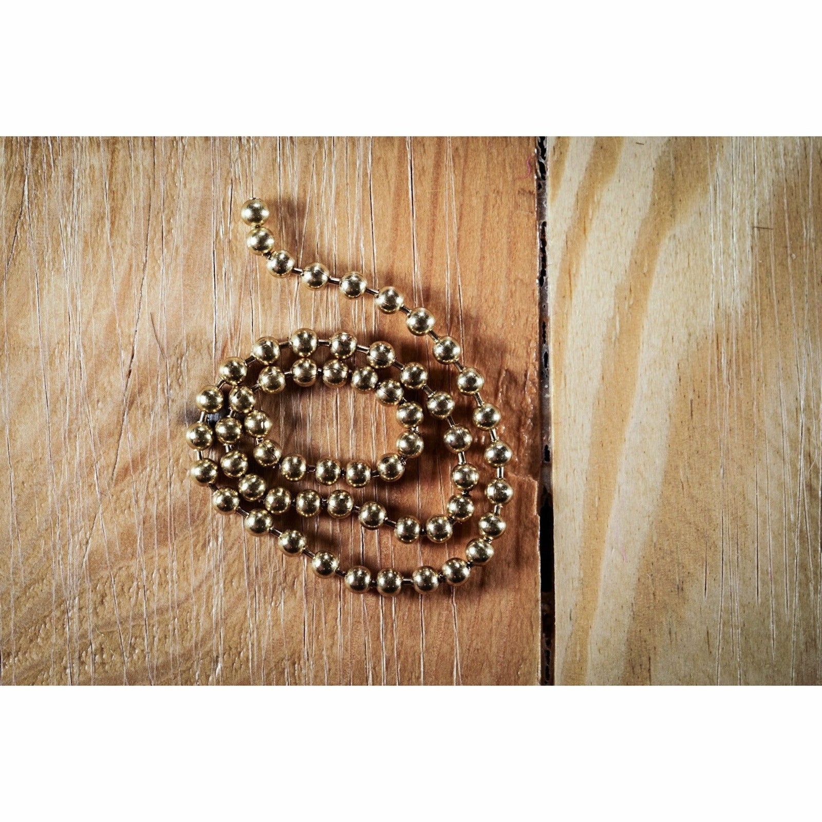 Large gold bead chain for fly tying