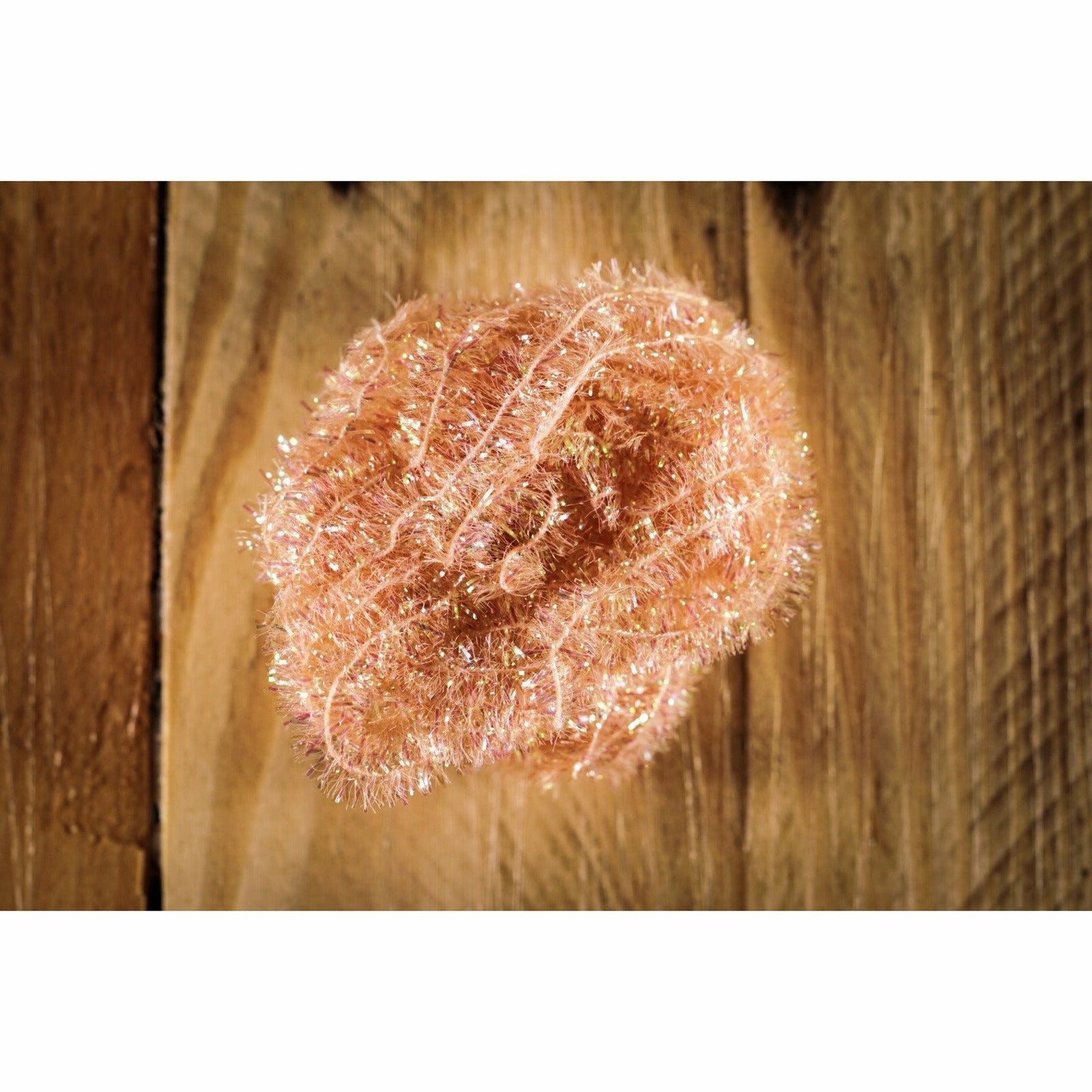 Coiled medium Bonefish Tan Cactus Chenille synthetic fly tying material