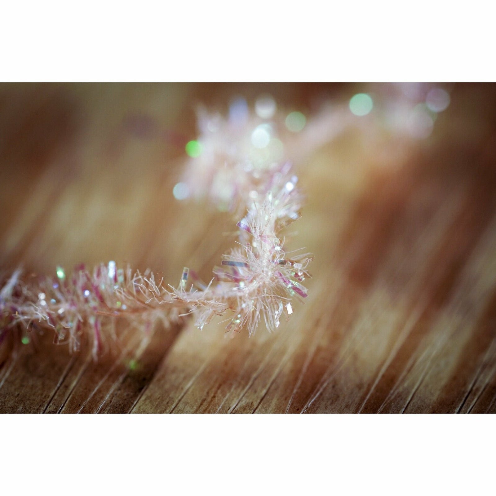 Bonefish Tan Cactus Chenille fly tying material with iridescent flash fibers