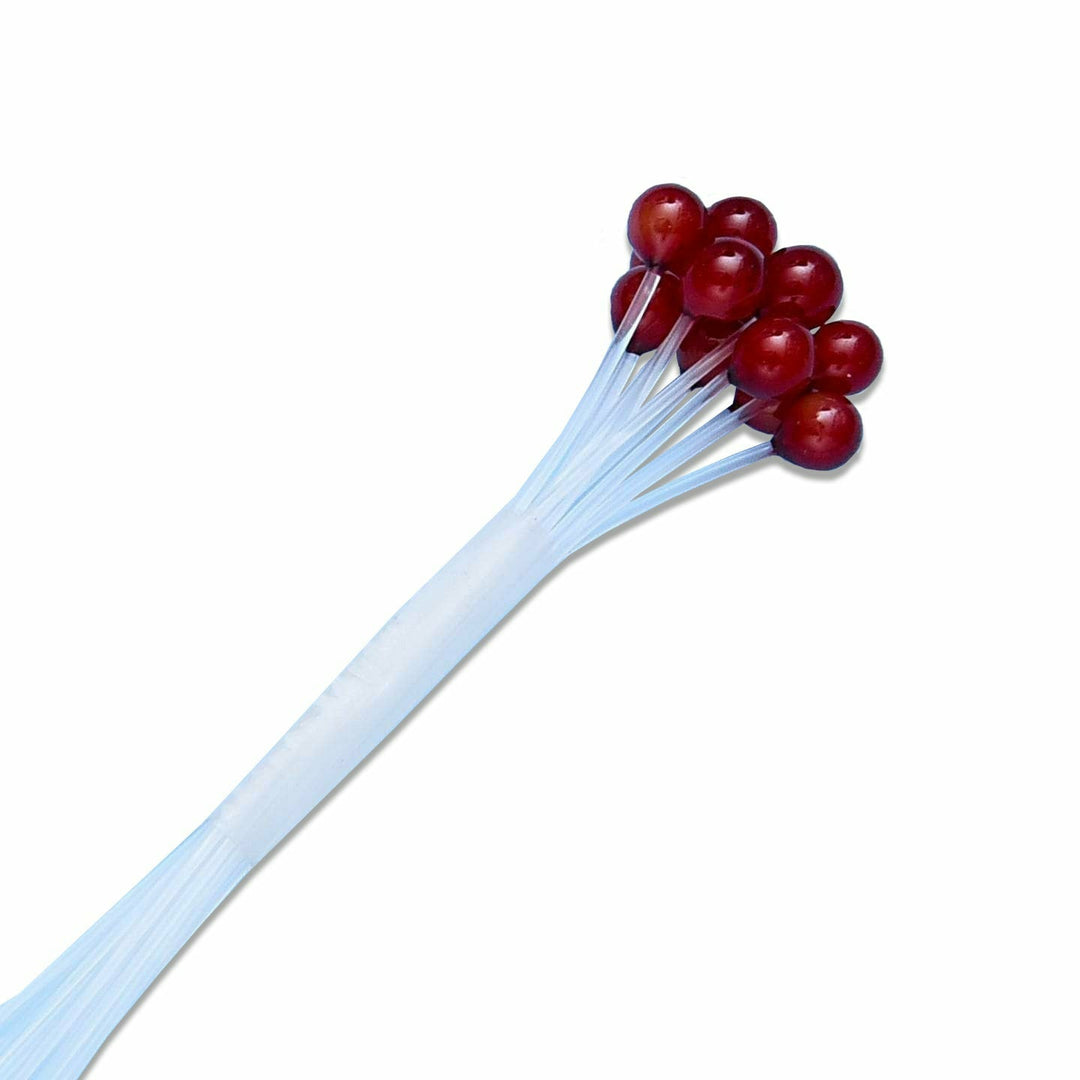 Dark red translucent EP Small crab and shrimp eyes for fly tying