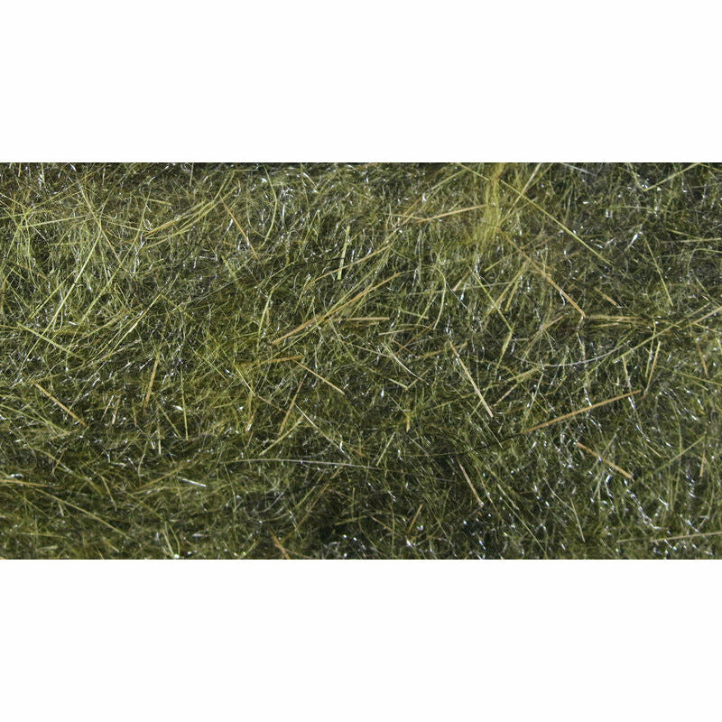 Olive green Hareline Hares Ear dubbing with translucent guard hairs for streamers