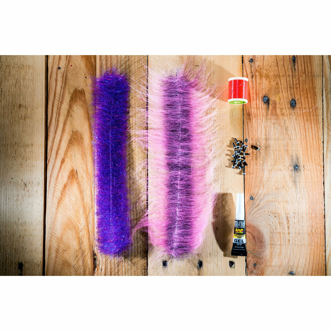 EP A2Z Minnow DIY Kit contents: fur, thread, eyes, glue
