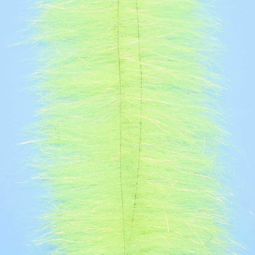 Yellow Chartreuse EP Anadromus Brush fly tying fiber with iridescent sparkle