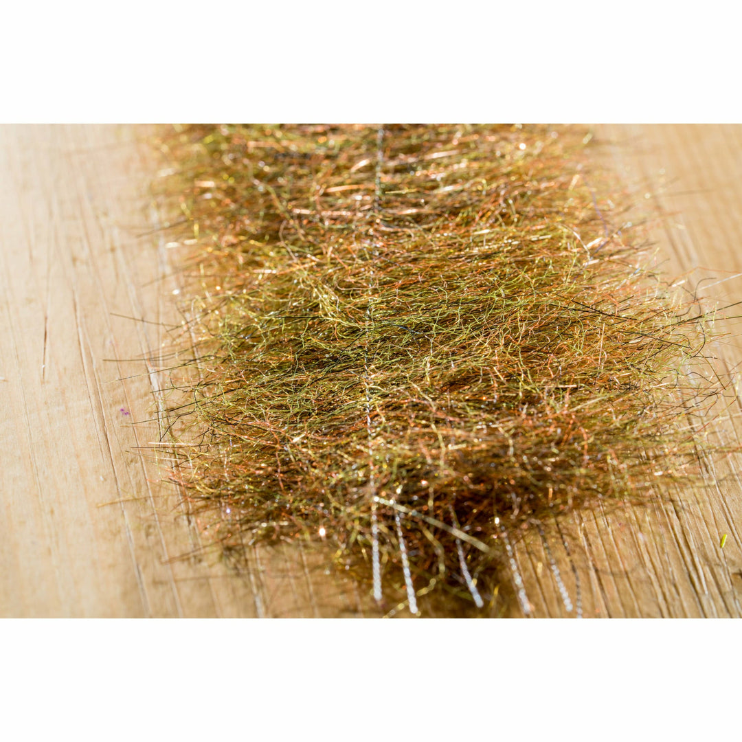 EP Minnow Head Brush Everglades with silver tinsel