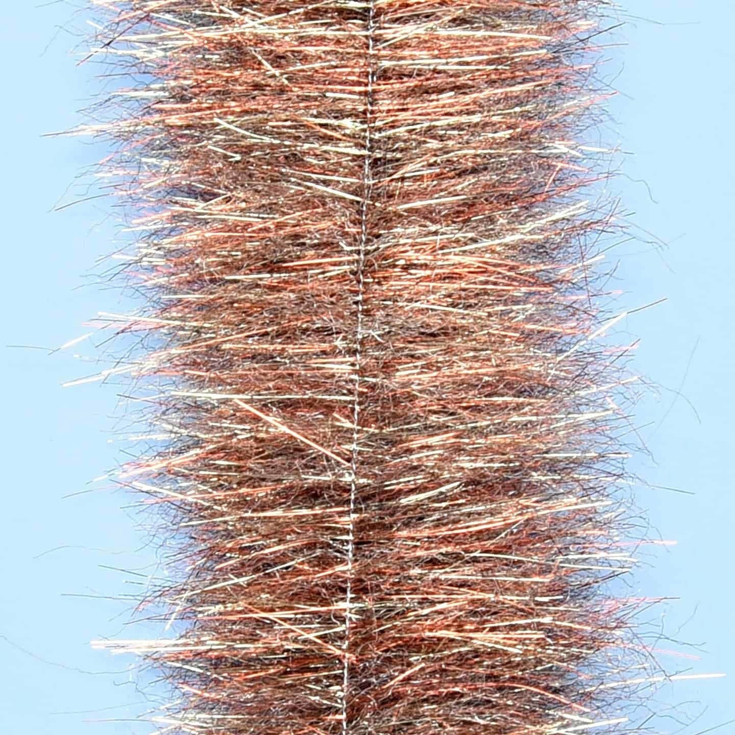 EP Minnow Head Brush 1.5 inch speckle brown fly tying material close-up