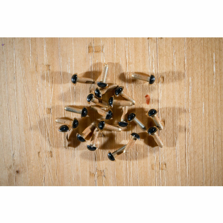 Gold glitter stem EP plastic fly eyes with black lenses