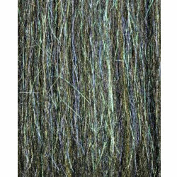 Dark olive EP SCULPT-A-FLY FIBERS 3-D with blue and silver sparkle