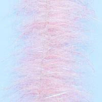 Pink translucent EP Shrimp Dub brush with soft synthetic fibers on wire core