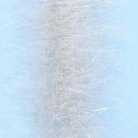 Pale silvery-white EP Shrimp Dub fly tying brush with translucent fibers
