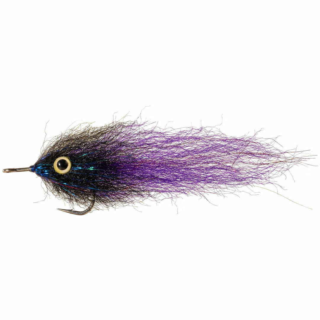Enrico Puglisi Tarpon Streamer fly in black and purple with gold eye