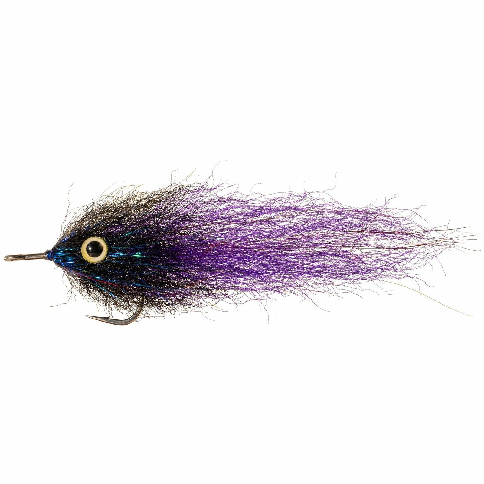 Enrico Puglisi Tarpon Streamer fly in black and purple with gold eye