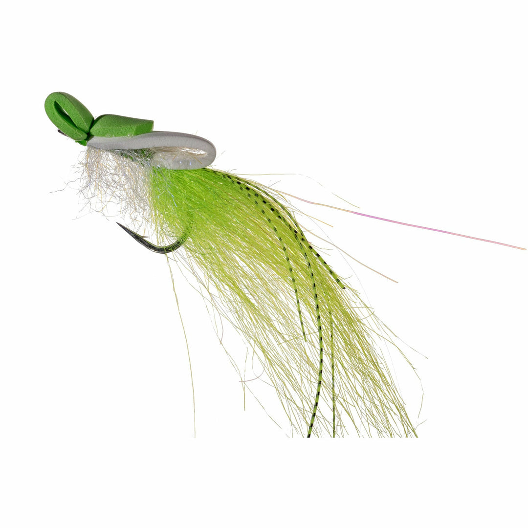 Enrico Puglisi Top Water - White &amp; Chartreuse - Size 2/0