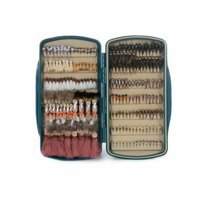 Open Fishpond Pescador Fly Box Showing Interior Slots for Hoppers and Dry Flies