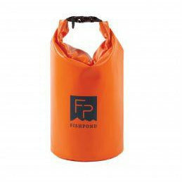 Fishpond Thunderhead bright orange roll-top dry bag with navy logo