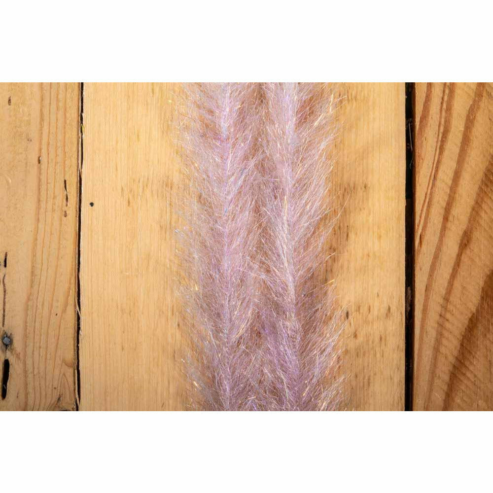 SF Fiber dubbin brush with iridescent lavender-pink synthetic fibers and gold flecks for fly tying