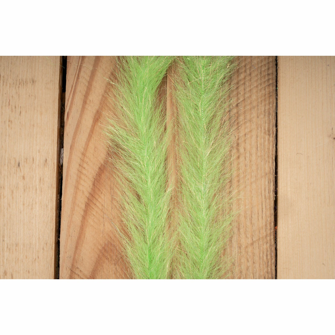 Chartreuse Flash Blend Baitfish Brush 2" synthetic fiber dubbin material
