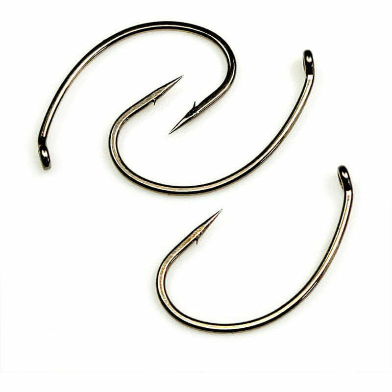 Pack of Gamakatsu C12 down eye scud fishing hooks