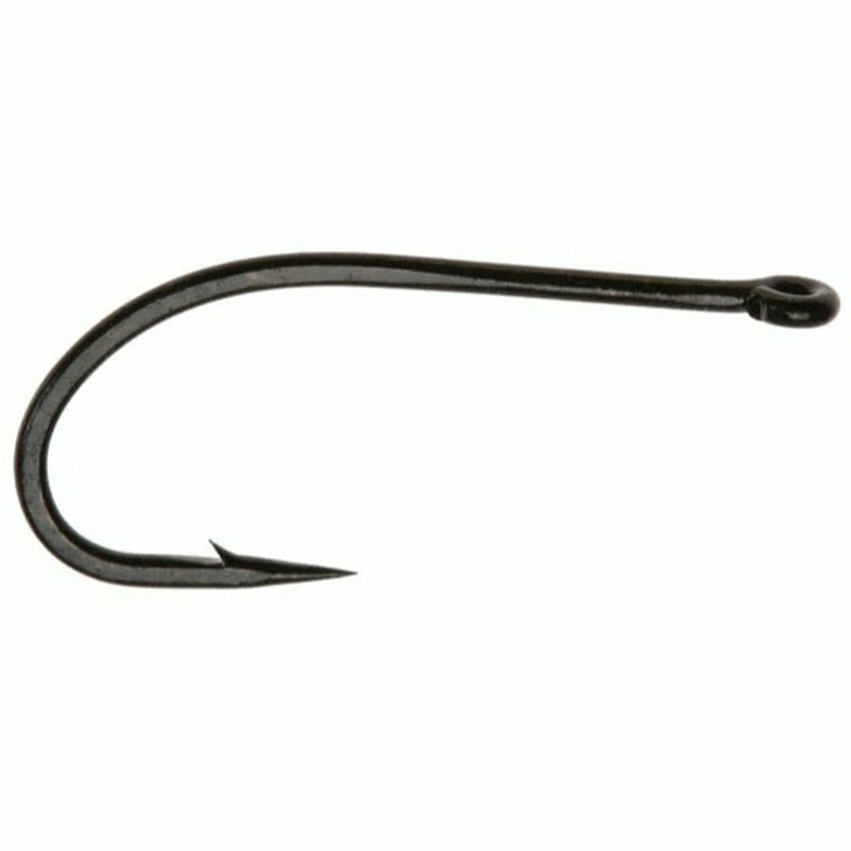 Gamakatsu SL45 black bonefish fly tying hook with long shank and barbed point
