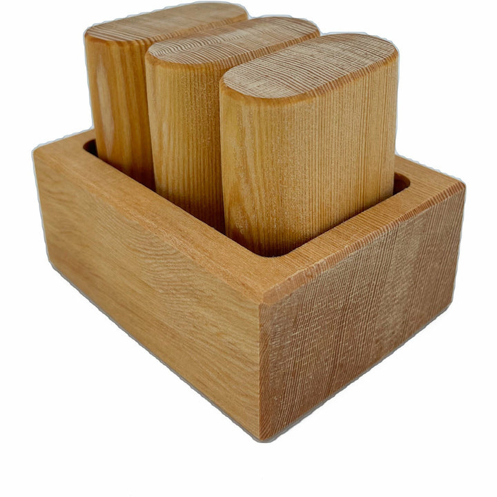Wooden handle details of Gary Krebs fly tying cutters