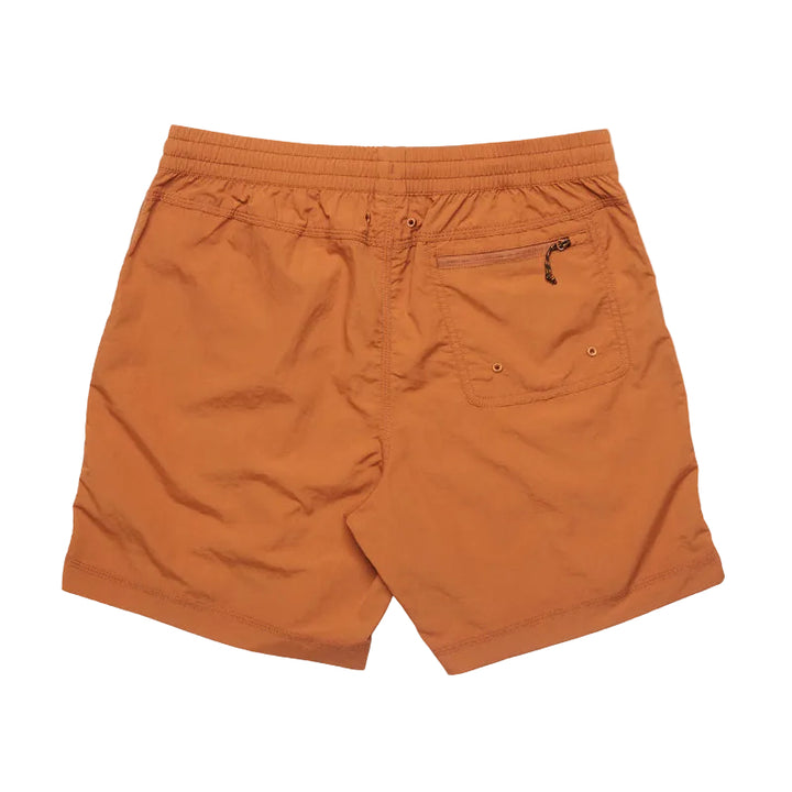 Howler Bros Saldo Shorts Adobe back view with zippered pocket