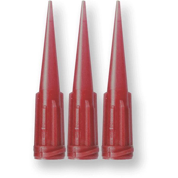 Loon UV resin replacement needles, XS size red 25G for flow only application