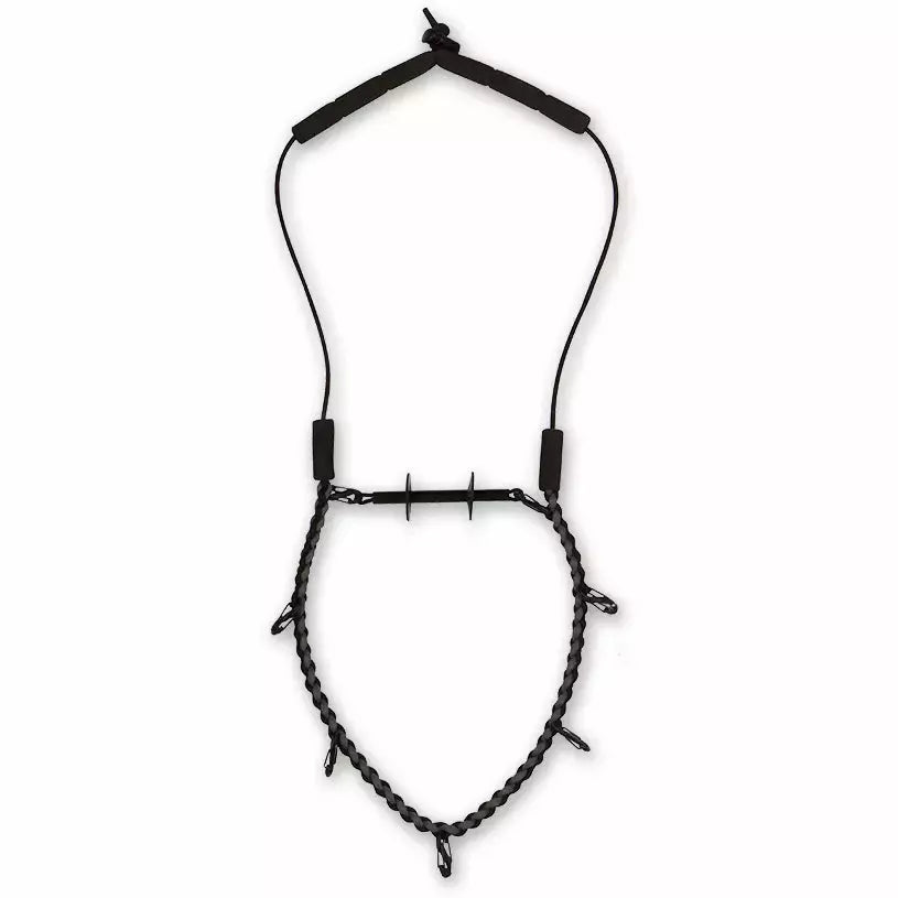 Loon Neckvest Lanyard with five S-carabiners and tippet post