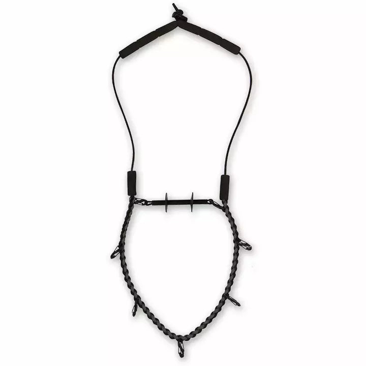 Loon Neckvest Lanyard with five S-carabiners and tippet post