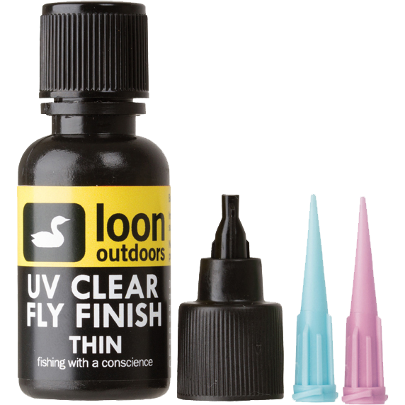 Loon Outdoors UV Clear Fly Finish Thin with interchangeable needle tips