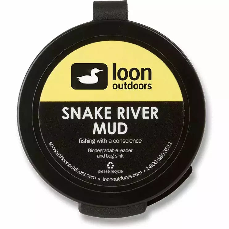 Loon Snake River Mud biodegradable fishing sink paste closed container label