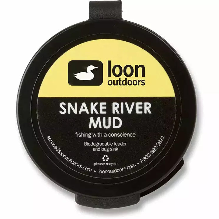 Loon Snake River Mud biodegradable fishing sink paste closed container label