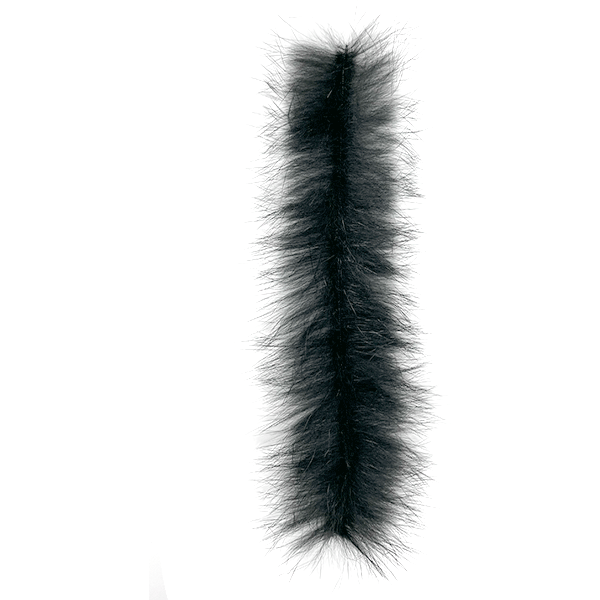 Black MFC Bunny Brush fly tying material with dense voluminous fur