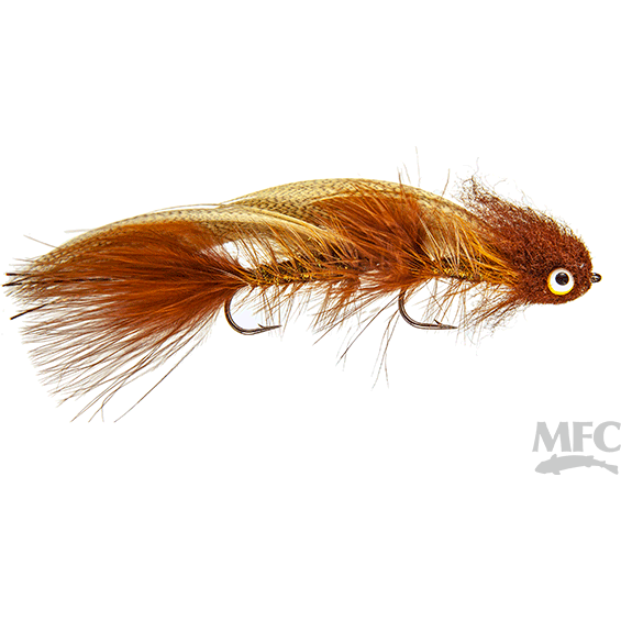 MFC Galloup's Mini Boogieman reddish-brown streamer fly