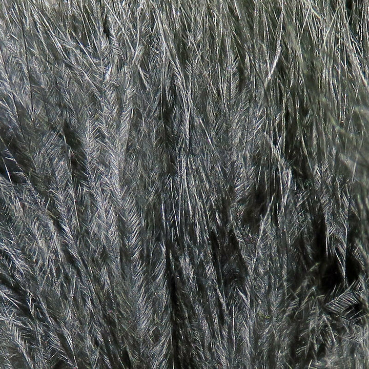 Dark grey marabou fly tying feathers macro view