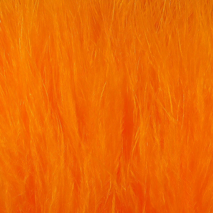 Deep orange Marabou feather material texture