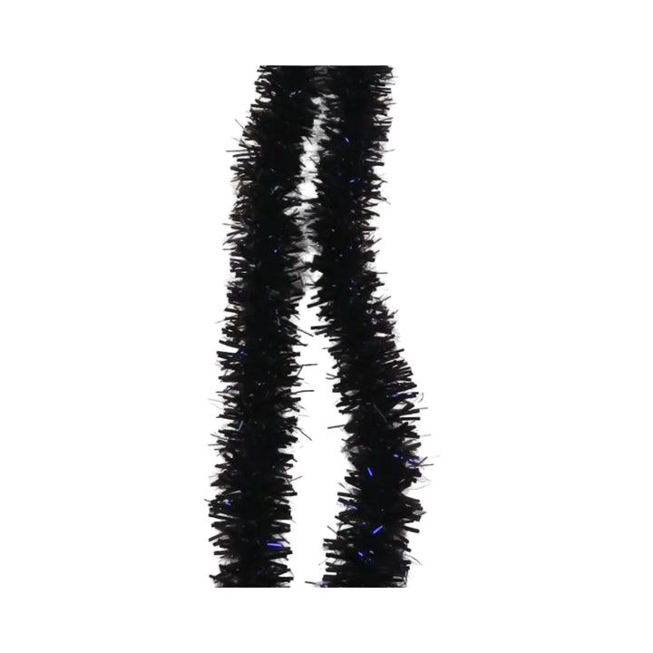 Black Flexi Squishenille with embedded blue iridescent flecks for fly tying
