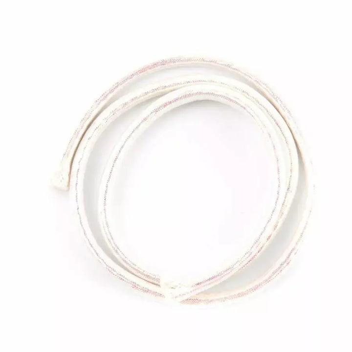 White flecked synthetic Mylar cord