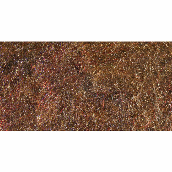 Reddish-brown Nymph Blend Dubbing with mixed copper and gold fibers