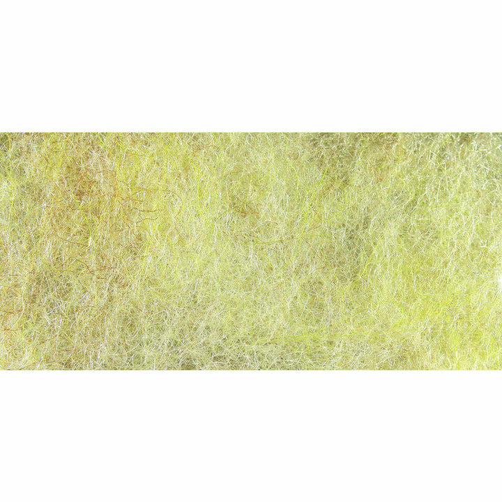 Pale yellow-green translucent synthetic fly tying dubbing material