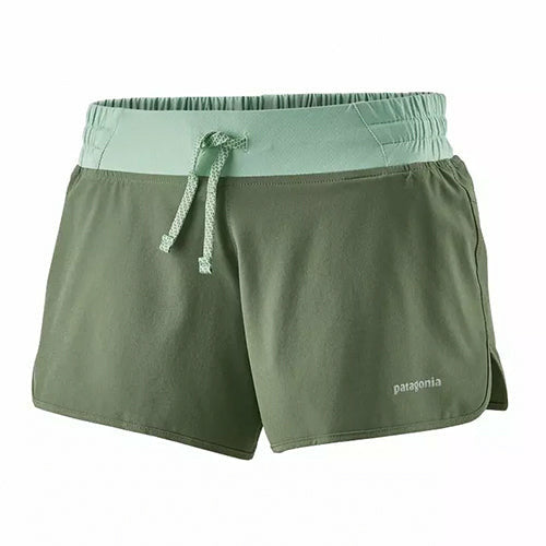 Patagonia Women's Nine Trails Shorts - 4 in. Camp Green / XL