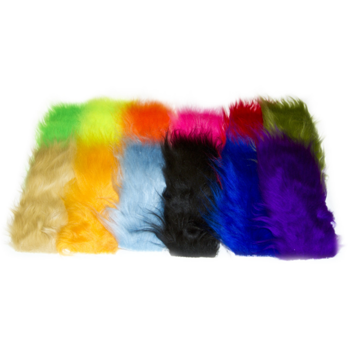 Assorted Hareline Polar Fiber colors for fly tying patterns