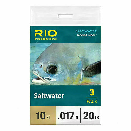 Rio Saltwater Tapered Leader - 10' - 3Pack