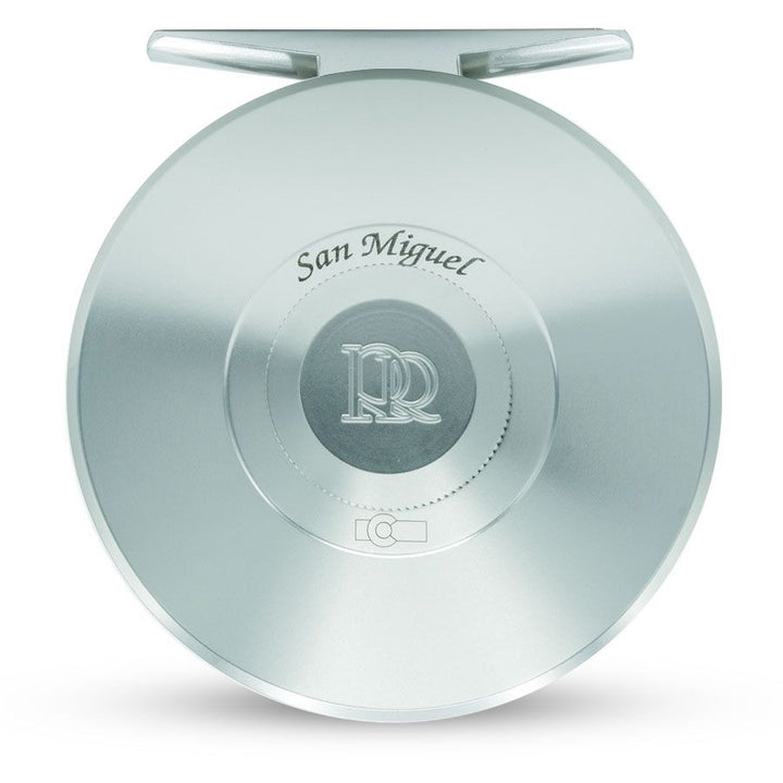 Ross San Miguel fly reel solid back with engraved logo and T-bar handle