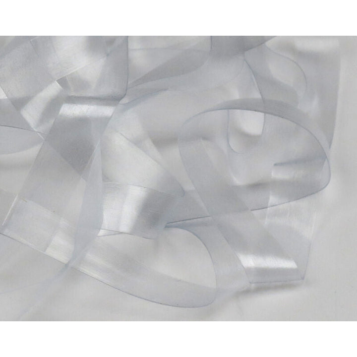 Silvery white iridescent Scud Back fly tying material