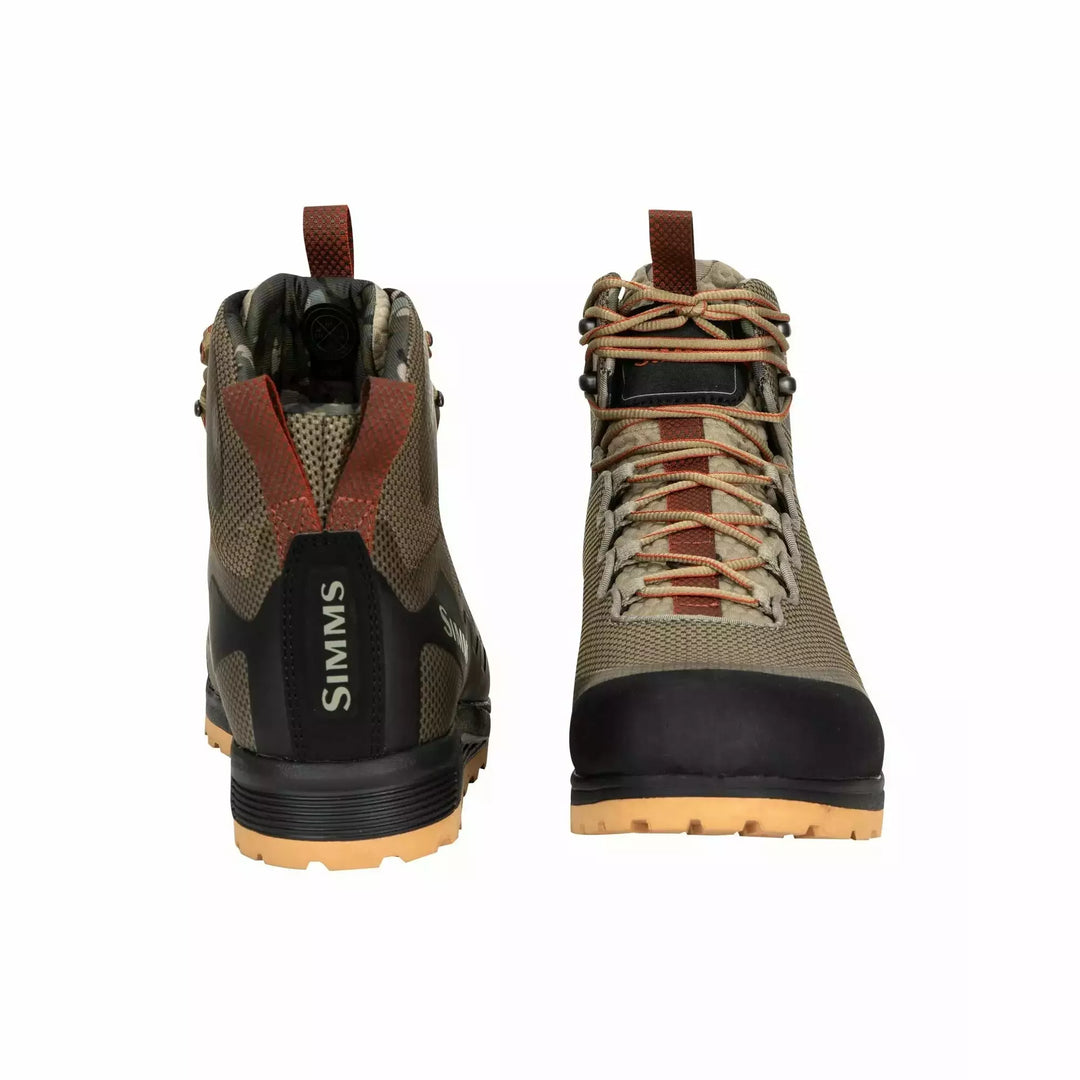 Simms Flyweight Access Wading Boots camouflage mesh upper with Vibram Idrogrip Flex outsole