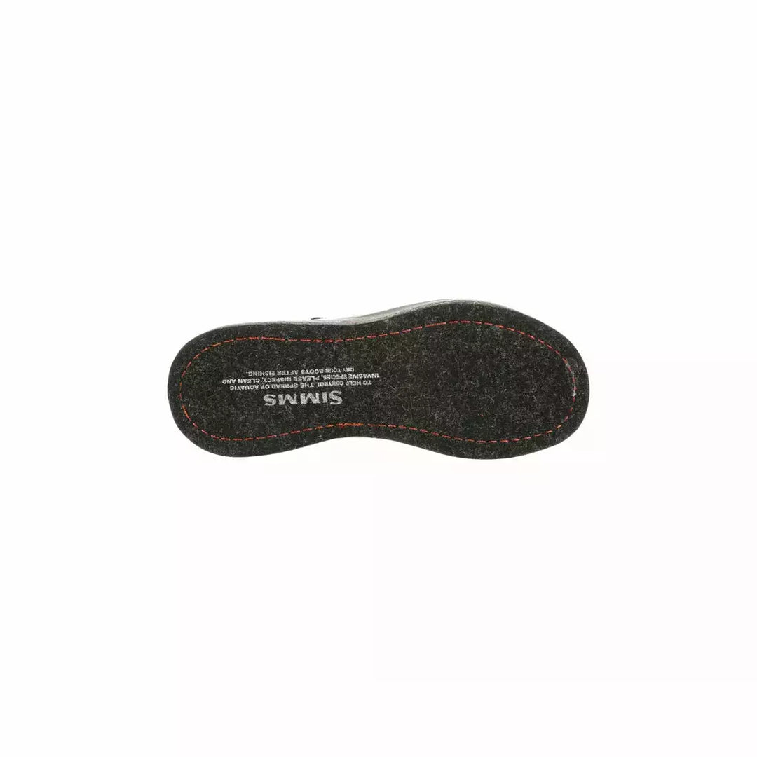 Simms wading boot felt sole with invasive species care instructions