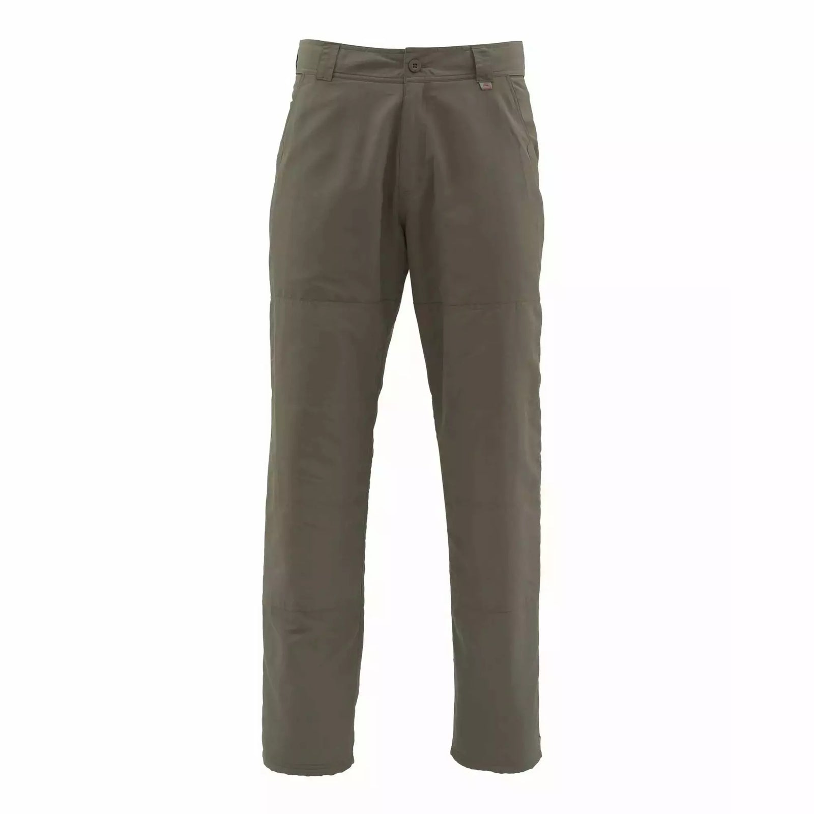 Simms Men's ColdWeather Pants olive green front view with articulated knees and waistband