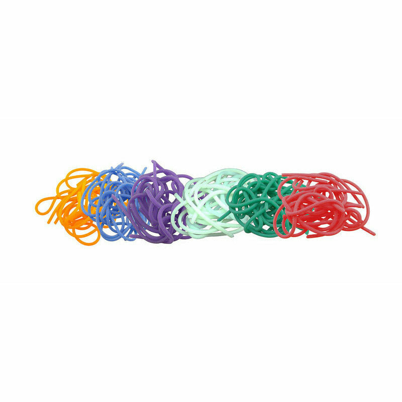Assorted color pack of Squirmy Wormies fly tying materials