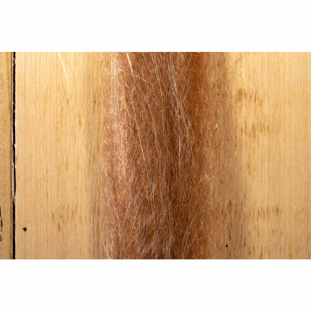 Steve Farrar SF Blend brown synthetic fly tying fiber with iridescent flash strands