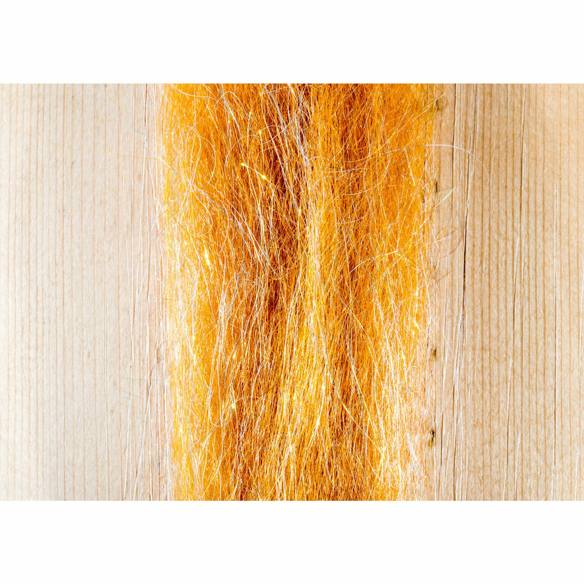 Redfish SF Blend crinkle-cut synthetic fly tying fibers with flash in red, tan, and orange