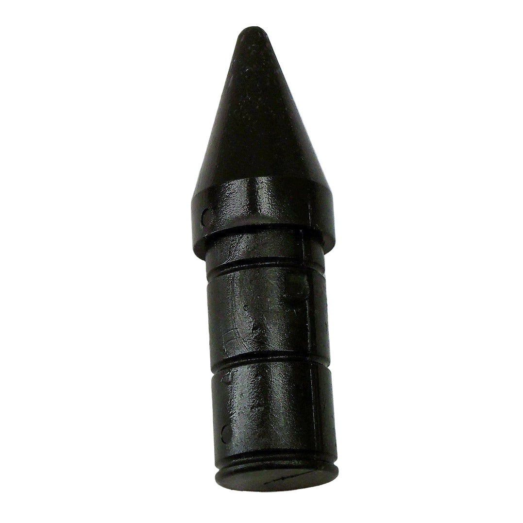 Black nylon replacement spike for fiberglass, hybrid, and graphite push poles